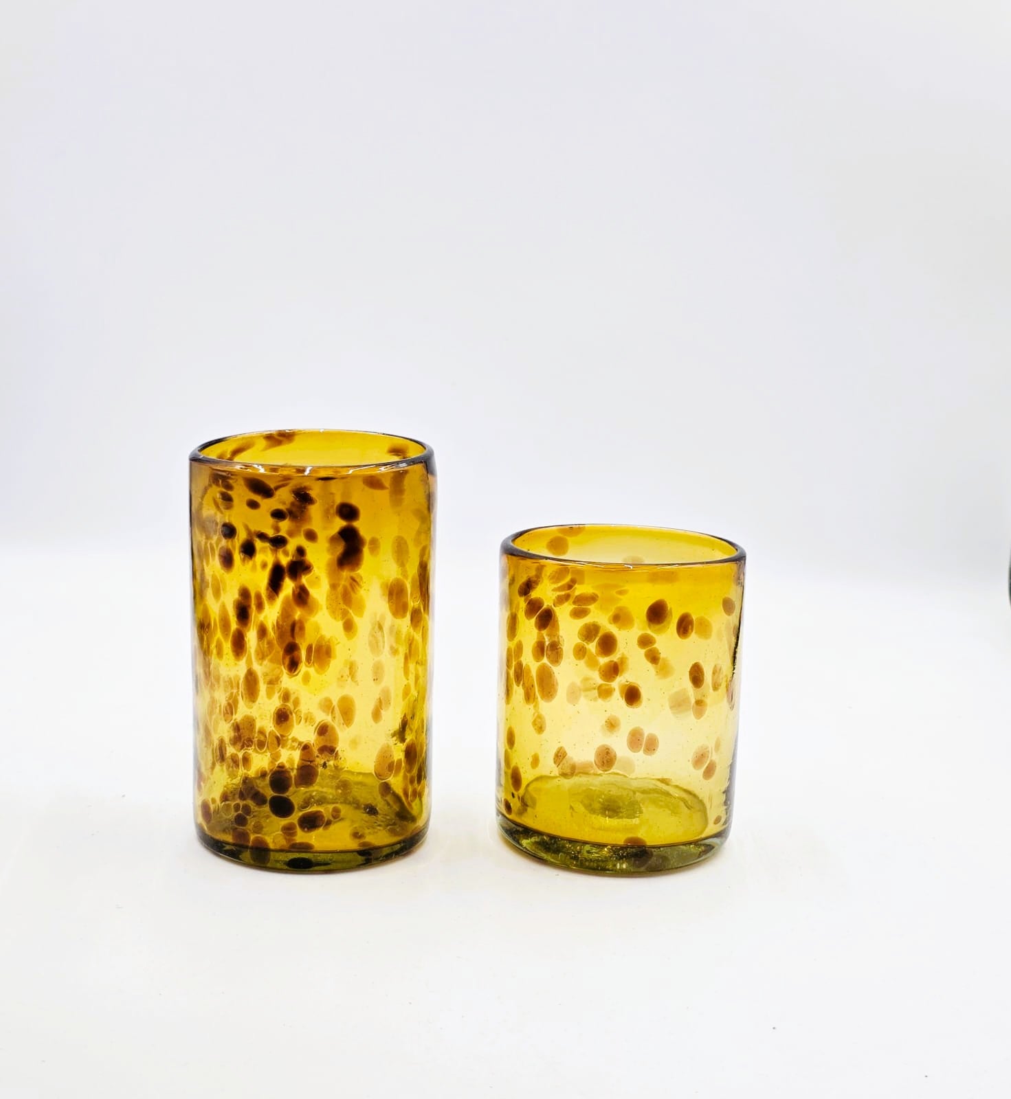 Set de 6 Vasos de Vidrio Soplado Carey – 10 oz + Regalo Incluido