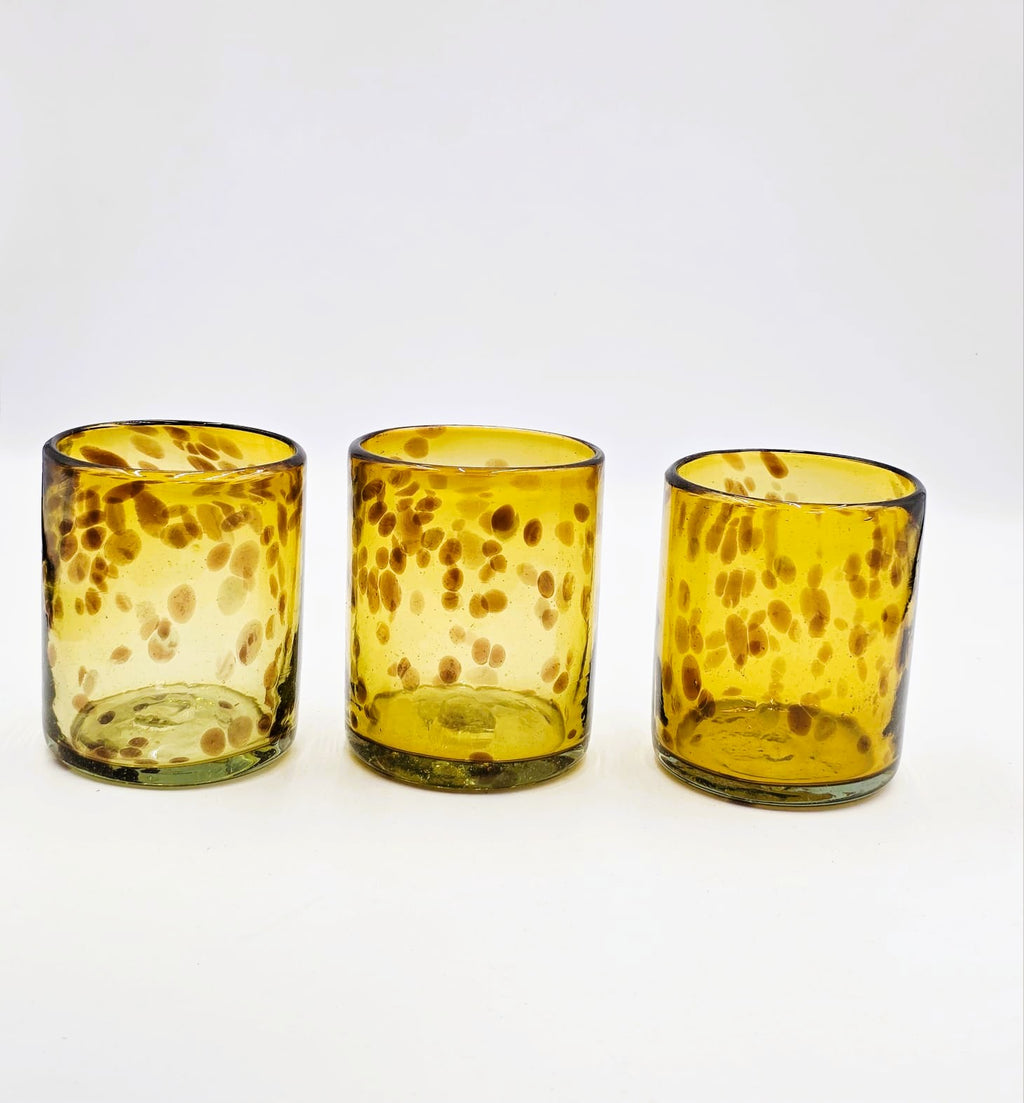 Set de 6 Vasos de Vidrio Soplado Carey – 10 oz + Regalo Incluido