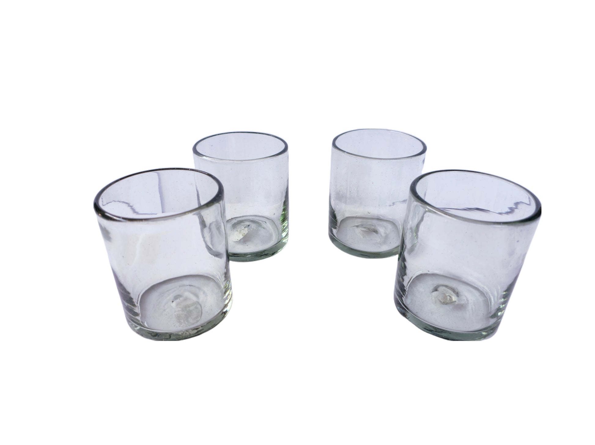 Set de 6 Vasos de Vidrio Soplado Cristal – 10 oz + Regalo Incluido